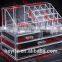 Hot Sell White Clear Multi Spaced Acrylic Cosmetic Case