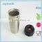 easy handle 450ml stainless steel mug with plastic lid