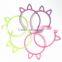 Lovely candy colors bow tie elastic ponytail holder hair tie