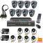home white 8ch CCTV DVR security camera system