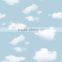 light blue color kids wallpaper for kindergarten