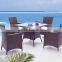 Waterproof Rattan Sofa set of 4 pcs seat designs outdoor furniture