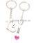 Heart style key chains /customized key chains/custom key chain/promotional gifts