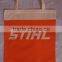 china supplier red and white reusable canvas cheap shopping bag