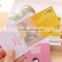 wholesale lovely cartoon girls printing business card cover bag pvc passport case bus studnet ID card holder