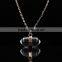Hottest Sale Hexagon Stone Bullet Quartz Chain Pendant Necklace For Women