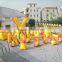2016 charm funny inflatable paintball bunker obstacle inflatable paint ball field