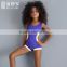 Balneaire purple color fashion hot sale child models girls in bikini, kids girls swimwear