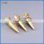 Empty luxury glod lipstick container with queen cap