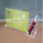 A4 clear acrylic table tent with pen holder