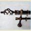 Twist cage metal curtain rod