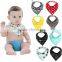 Top Quality 100% Cotton 4pieces a Lot Baby Bandana Bibs