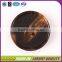 4 holes brown customized logo engraved sewing resinic buttons