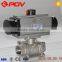 supply cf8 3pc thread pneumatic ball valve ac220v china manufacturer