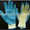 13G Polyester Liner, PU Palm Coated, white color PU Coated Glove