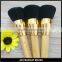 Grooming vegan bamboo finishing powder makeup brush ultra soft hair cosmetic powder brush