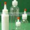 60ml,100ml,250ml,500ml plastic colorful PET e cig liquid oil bottle with yorker cap