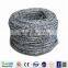 Electro galvanized single strand barbed wire coil