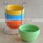 2016 new design round stackable solid color bowl