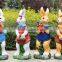 Artificial animal garden statue outdoor bunny garden sculptures