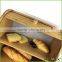 Bamboo 2 Tier ( layer ) Bread Box Roll Top Bread Bin Homex BSCI/Factory