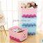 Hot sale PP kids' toy storage box with wheels&lid