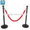 Velvet rope stanchions post used for outdoor