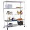 2017 Hot selling metal storage rack display stand with wheels