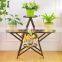 2016 composability star shape wrought iron flower pot stand