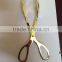 Wholesale gold color planted BBQ Stainless Steel Serving Food Tongs