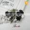 Top fashion new style limited edition flower wreath scrystal center leather flower for shoes
