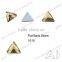 DZ-1010 decorative flat cut triangle glass stones for clothes