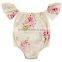 Summer infant girls off shoulder romper floral short alls
