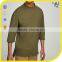 High Quality Men Custom Plain French Terry Crewneck Raw Hem Oversized Sweatshirts With 3/4 Sleeve