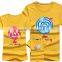 Wholesale Printing Bule Family Matching T-Shirt