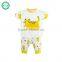 OEM Service Cartoon Printing 2 Pcs Short Sleeve Children Wear Set Baby Clothes