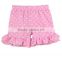 polka dot print shorts child model wholesale baby ruffle shorts ruffle icing shorts