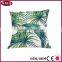 palm design painting outdoor back rest lumbar pillow cover