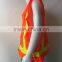 Customized Orange Highlight PVC Safety Reflective Vest With 100%polyester Tricot Fabric