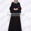 Loose fit hemp muslim dress/ jnj Arabian islamic solid color Middle East abaya kaftan dresses/fancy dl islamic abaya