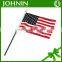 Cheap Handheld Waving Black Stick American Plastic Flag Poles