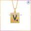 online shop china fashion jewelry FACTORY WHOLESALE price14k silver gold personalized name letter necklace
