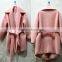 Woollen coat Supper start lovely style pink woollen coat factory price