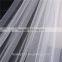 2017 wholesale new grance long lace bridal wedding veilwhite one-layer bell flower wedding lace veil Fashionable long Tulle HL26