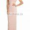 OEM wholesale latest gown designs off shoulder stretch silk organza graduation evening gown dresses 2015