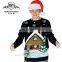 Winter Santa Snow Men's Shrug Knitted Pullover Jumpers Ugly Christmas Sweater