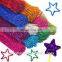 100pcs multicolor chenille mettalic pipe cleaner