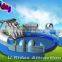 Customized Giant Water Park Slides For Sale Cheap Inflatable Water Park With Floating Obstacles