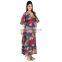 Plus Size Handmade Casual Wear Women's 100%Cotton Stylish Dress Long Kaftan Beach Wear Sexy Stylish Dress Kaftan Maxi Gown