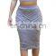 2 Piece Set Club Midi Bandage Bodycon Party Dresses for summer